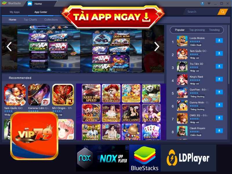 Cập nhật cách tải giả lập game bài Vip79 mới nhất