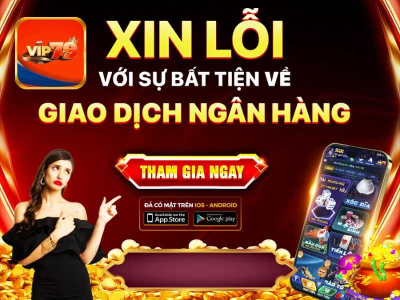 Thông báo Lỗi Rút Tiền Vip79 khi giao dịch chuyển khoản